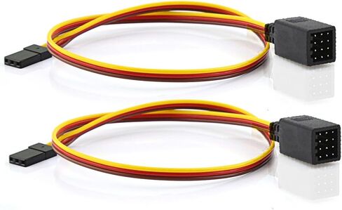 2pcs JR Style Servo Plug Splitter 1 Male to 2/4/5Female Y Harness Leads Y Splitter Cable Lead Wire 350mm for RC Cars Airplane Drone Receiver Servo ESC Cable Servo Fan 2pcs (1 Male to 4Female) in Saudi Arabia