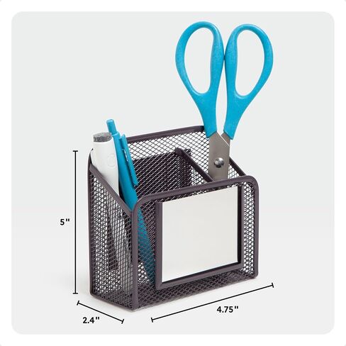 U Brands Lavender Purple Magnetic Locker Cup with Mirror, Locker Mirror with Pencil Holder, Magnetic Organizer for School Lockers, 5" x 2.4" x 4.75" in Saudi Arabia