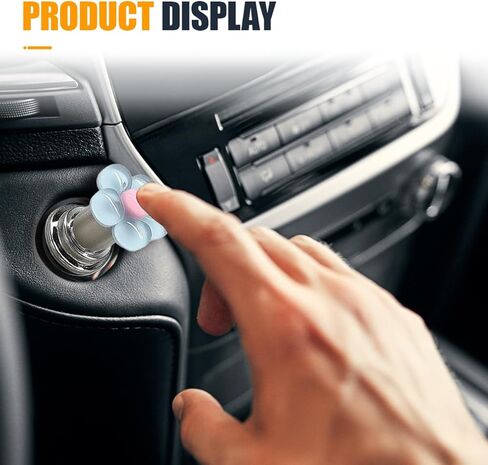 Flower Car Push to Start Button Cover, Cute Car Engine Start/Stop Joystick Covers, Universal One Button Key Ignition Starter Cover Vehicle Interior Decoration Accessory for Women Girl(Purple) in Kuwait