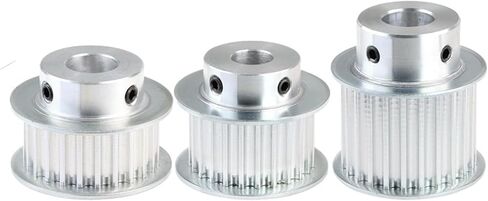 5M Belt Pulley Bore 6/6.35/8 * 17mm Alloy Rubber Width 20mm 25Teeth 1Pcs(19 mm) in Saudi Arabia