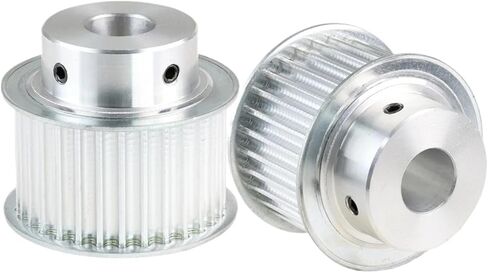 5M 32T Belt Pulley Bore 19/20mm/8 * 3 * 1.4 Alloy Rubber Width 15/20/25mm 1Pcs(8x3x1.4 mm,Belt width 20 mm) in Saudi Arabia