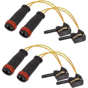 4 PCS Brake Pad Sensor Wire, Front/Rear Brake Pad Switch Sensor Plug Wire Harness, OEM#2115401717 2205400617 2205400717, Compatible with Mercedes Benz E350 W211 W220 C300 C350 (Black) in Kuwait