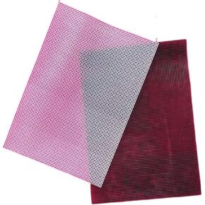Plastic Mesh Cloth Bag Rug Thread Hook Craft Supplies DIY Handcraft Latch Hook Accessory Hook Crafts(Black,50x33 Square Lattice) in Saudi Arabia