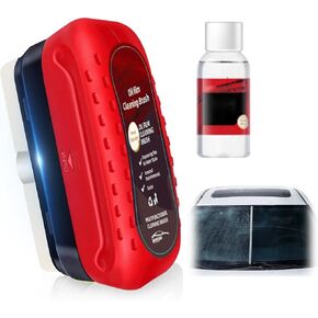 Oil-Free Car Glass Brushes, Upgrade 2.0 Clear Vision Glass Cleaner, Oil Film Cleaning Brush for Automotive Windows, Clearvision Cars Windshield Cleaner Tool (1set) (1, Red) in Kuwait