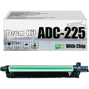 مجموعة أسطوانة التصوير ADC-225 ADC225، متوافقة مع طابعات Aurora ADC265S ADC225 [حجم طباعة عالي مع شريحة] أسود*2 in Kuwait