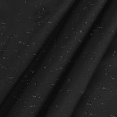 نسيج Vonty مقاوم للماء من نسيج النايلون المقاوم للتمزق من The Yard - عرض 60 بوصة (1 ياردة)، أقمشة سوداء مقاومة للماء وأقمشة خفيفة الوزن للطائرات الورقية لحقيبة الخيمة والقماش DIY الحرفية للسفر في الهواء الطلق in Kuwait