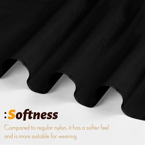 نسيج Vonty مقاوم للماء من نسيج النايلون المقاوم للتمزق من The Yard - عرض 60 بوصة (1 ياردة)، أقمشة سوداء مقاومة للماء وأقمشة خفيفة الوزن للطائرات الورقية لحقيبة الخيمة والقماش DIY الحرفية للسفر في الهواء الطلق in Kuwait