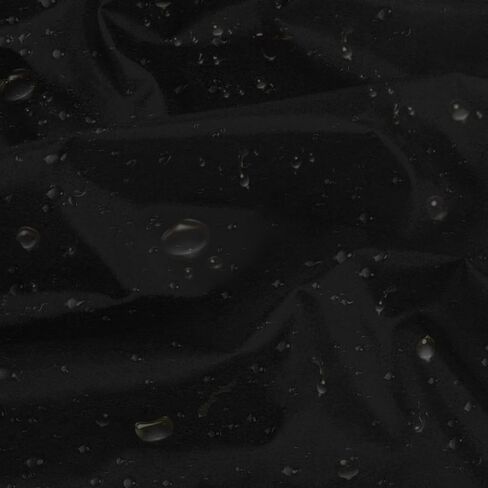 نسيج Vonty مقاوم للماء من نسيج النايلون المقاوم للتمزق من The Yard - عرض 60 بوصة (1 ياردة)، أقمشة سوداء مقاومة للماء وأقمشة خفيفة الوزن للطائرات الورقية لحقيبة الخيمة والقماش DIY الحرفية للسفر في الهواء الطلق in Kuwait