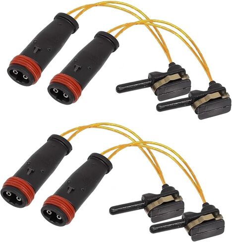 4 PCS Brake Pad Sensor Wire, Front/Rear Brake Pad Switch Sensor Plug Wire Harness, OEM#2115401717 2205400617 2205400717, Compatible with Mercedes Benz E350 W211 W220 C300 C350 (Black) in Saudi Arabia