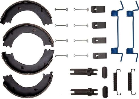 4X Parking Brake Kit - Parking Brake Shoe and Hardware Kit Replacement fits Hummer H2 2003-2004 6.0L V8, fits Dodge Ram 3500 2003-2005 5.9L l6 in Saudi Arabia