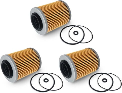 420956123 420256188 فلتر زيت لـ Can Am Maverick X3 2017-2023 Max Turbo R RR Ryker 600 900 ACE 2019-2020 Sea-Doo Ski-Doo Spark 2 Up 3 Up SBT 36-115 مع حلقة O (3 قطع) in Kuwait