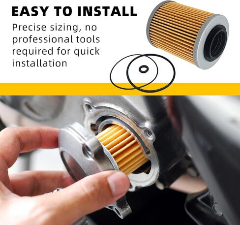 420956123 420256188 فلتر زيت لـ Can Am Maverick X3 2017-2023 Max Turbo R RR Ryker 600 900 ACE 2019-2020 Sea-Doo Ski-Doo Spark 2 Up 3 Up SBT 36-115 مع حلقة O (3 قطع) in Kuwait