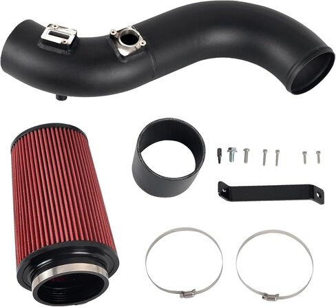Cold Air Intake Compatible with 2017-2019 Ford F-250/350/450/550 Diesel 6.7L Powerstroke - Polished in Kuwait