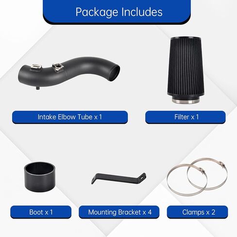 مدخل هواء بارد متوافق مع جي إم سي 6.6 لتر دوراماكس ديزل 2013-2016 - أحمر in Kuwait