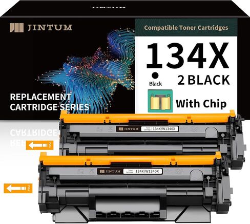 استبدال خراطيش الحبر المعاد تصنيعها من JINTUM لحبر HP 67 67XL لطابعة 2755e 2700 2752e 2752 2742e 4155e 4100 4158e 4152e 4500 6055e 6055 6000 6455e 6458e (1 أسود، 1 ثلاثي الألوان) in Saudi Arabia