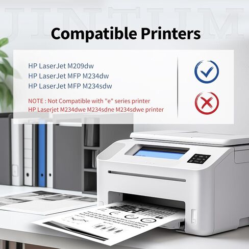 استبدال خراطيش الحبر المعاد تصنيعها من JINTUM لحبر HP 67 67XL لطابعة 2755e 2700 2752e 2752 2742e 4155e 4100 4158e 4152e 4500 6055e 6055 6000 6455e 6458e (1 أسود، 1 ثلاثي الألوان) in Saudi Arabia