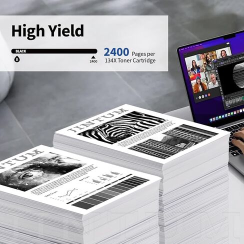 استبدال خراطيش الحبر المعاد تصنيعها من JINTUM لحبر HP 67 67XL لطابعة 2755e 2700 2752e 2752 2742e 4155e 4100 4158e 4152e 4500 6055e 6055 6000 6455e 6458e (1 أسود، 1 ثلاثي الألوان) in Saudi Arabia