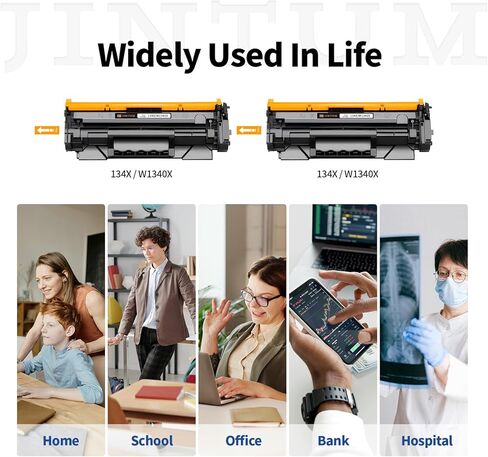 استبدال خراطيش الحبر المعاد تصنيعها من JINTUM لحبر HP 67 67XL لطابعة 2755e 2700 2752e 2752 2742e 4155e 4100 4158e 4152e 4500 6055e 6055 6000 6455e 6458e (1 أسود، 1 ثلاثي الألوان) in Saudi Arabia