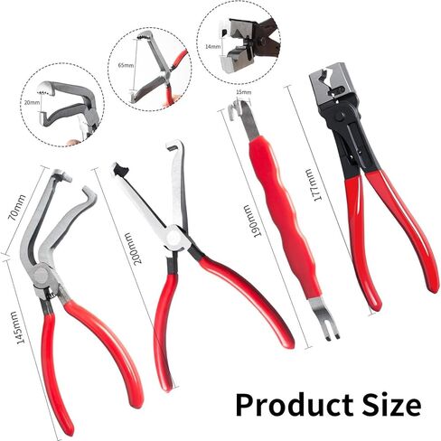 3-Piece Electrical Disconnect Pliers, 60-Degree Automotive Electrical Connector Separator, Automotive Tools for Push Tab Style Plugs in Saudi Arabia