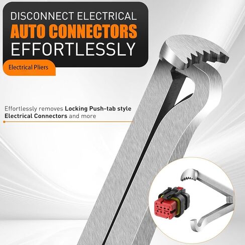 3-Piece Electrical Disconnect Pliers, 60-Degree Automotive Electrical Connector Separator, Automotive Tools for Push Tab Style Plugs in Saudi Arabia