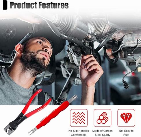 Car Electrical Disconnect Pliers, Heavy Duty Automotive CV Boot Clamp Plier, Universal Auto Wire Connector Separator Tools Accessories for SUV, Truck (2PCS) in Saudi Arabia