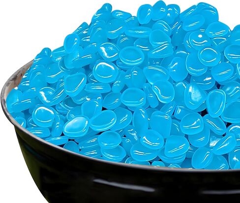 100 PCS Artificial Glow Stones-Vase Fillers for Centerpieces,Decorative Gems for Jars,Garden,Aquariums & Crafts(Night-Activated Coloful Light) in Saudi Arabia