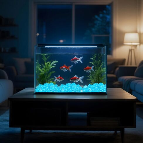 100 PCS Artificial Glow Stones-Vase Fillers for Centerpieces,Decorative Gems for Jars,Garden,Aquariums & Crafts(Night-Activated Coloful Light) in Saudi Arabia