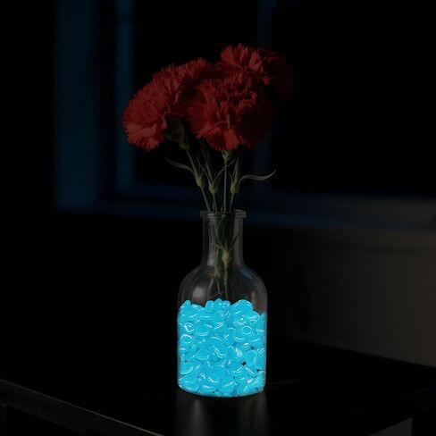 100 PCS Artificial Glow Stones-Vase Fillers for Centerpieces,Decorative Gems for Jars,Garden,Aquariums & Crafts(Night-Activated Coloful Light) in Saudi Arabia