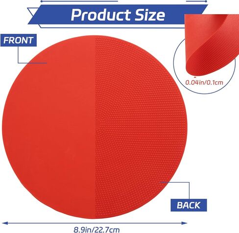 18 PCS 9 Inch Poly Spot Markers with Bag, 6 Color Poly Vinyl Floor Spot Marker, Round Non Slip Rubber Floor Agility Dots for Gym Soccer Basketball Sports Games in Kuwait