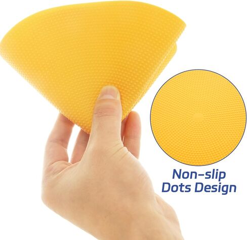 18 PCS 9 Inch Poly Spot Markers with Bag, 6 Color Poly Vinyl Floor Spot Marker, Round Non Slip Rubber Floor Agility Dots for Gym Soccer Basketball Sports Games in Kuwait