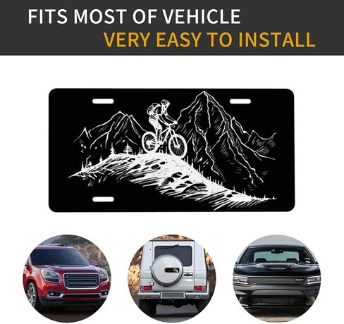 Wildflower Flower Art Front License Plate for Women Car Vanity Plates Decorative Aluminum Metal Cute Novelty License Plate Cover for Men 6x12 Inch (4 Holes) in Saudi Arabia
