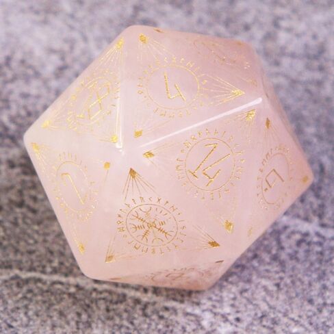 Viking-Themed Stone Dice Set, 7pcs Polyhedral Dice for DND, RPG, Tabletop Games, Handcrafted Gemstone Dice with Norse Runes & Symbols, Perfect for Dungeons and Dragons Enthusiasts (Yellow Tiger Eye) in Saudi Arabia
