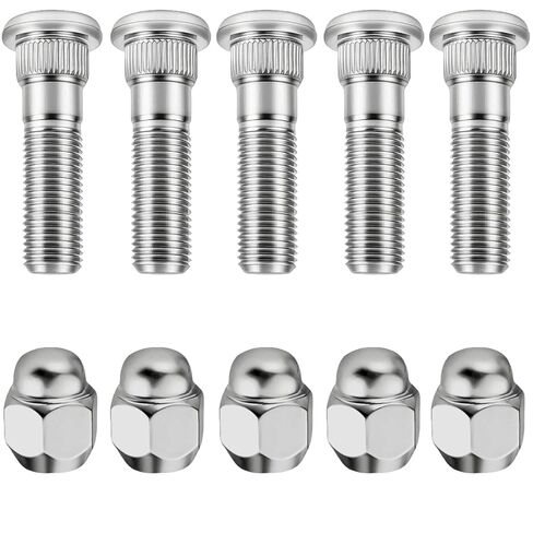 5 Sets M12-1.25 Wheel Stud Bolts 610-566 & Lug Nuts 28171A-J000 Compatible with Subaru Legacy, XV Crosstrek BRZ, Ascent Impreza, B9, Tribeca Forester WRX STI Outback Models in Saudi Arabia