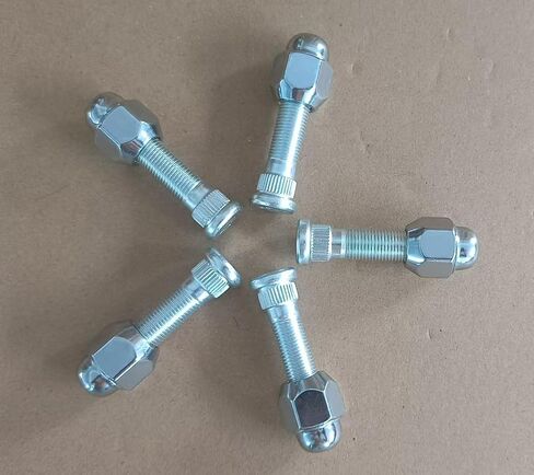 5 PCS Serrated Wheel Stud Bolts 610-378 M12-1.25 * 42mm, 14.35mm Knurl Bolt & Lug Nuts 611-114 Replacement for Infiniti Nissan Suzuki and More in Saudi Arabia