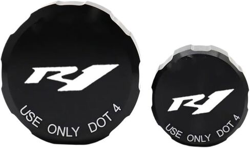 دراجة نارية الجبهة دواسة فرامل كاب ل YZFR1 YZF-R1 YZF R1 20 21 2009-2022 دراجة نارية الخلفية والأمامية سائل الفرامل خزان غطاء اسطوانة in Saudi Arabia