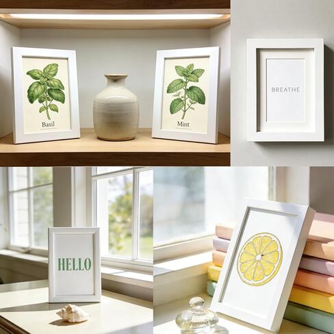 ZXT-parts 3.5x5 Picture Frames Brown Photo Frame. Solid Wood, Plastic Panel, The Tabletop or The Wall. in Kuwait