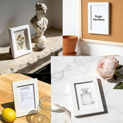 ZXT-parts 3.5x5 Picture Frames Brown Photo Frame. Solid Wood, Plastic Panel, The Tabletop or The Wall. in Kuwait