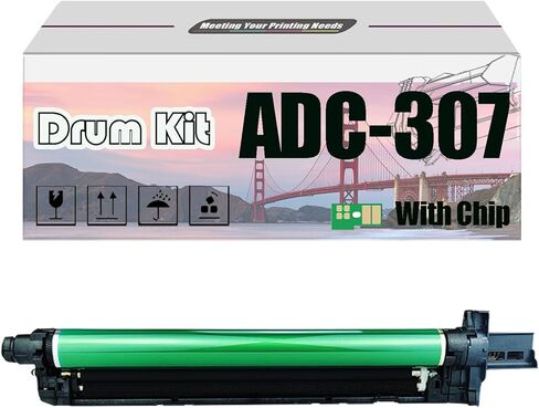 مجموعة طبلة التصوير ADC-307 ADC307، متوافقة مع طابعات Aurora AD308PD ADC307 ADC367 ADC455 ADC555 [حجم طباعة عالي مع شريحة] أرجواني*1 in Kuwait