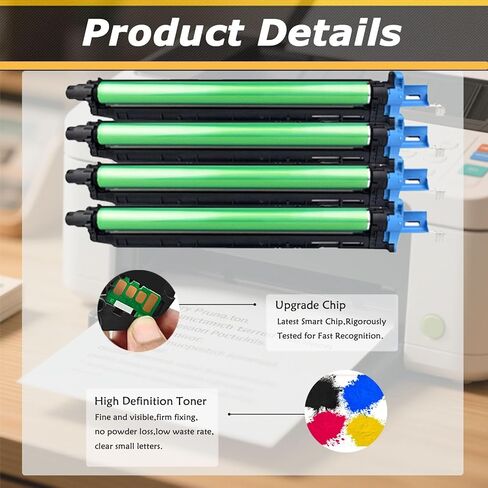 مجموعة طبلة التصوير ADC-307 ADC307، متوافقة مع طابعات Aurora AD308PD ADC307 ADC367 ADC455 ADC555 [حجم طباعة عالي مع شريحة] أرجواني*1 in Kuwait