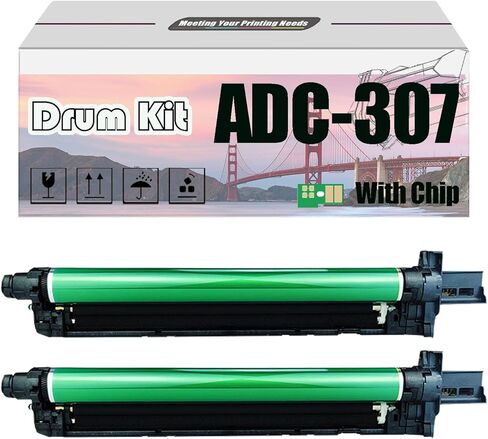 مجموعة طبلة التصوير ADC-307 ADC307، متوافقة مع طابعات Aurora AD308PD ADC307 ADC367 ADC455 ADC555 [حجم طباعة عالي مع شريحة] أرجواني*1 in Kuwait