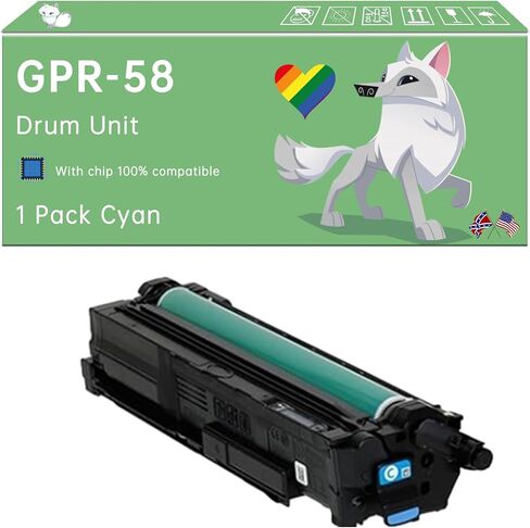 Compatible with Canon GPR-58 Drum Unit Work for Canon imageRUNNER Advance C256iF II C256iF III C356iF II C356iF III DX C257iF DX C259iF DX Printers (1 Pack Yellow) in Saudi Arabia