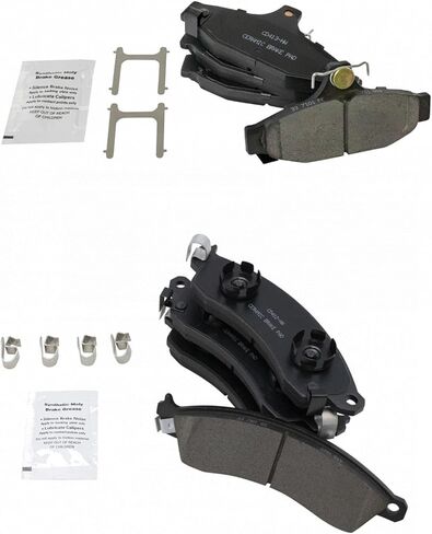 Front and Rear Brake Pads Ceramic Hardware Compatible with 1988-1991 Chevrolet Camaro 1988-1996 Corvette 1988-1992 Pontiac Firebird in Saudi Arabia