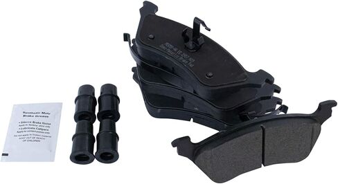 Front and Rear Brake Pad Set Semi Metallic Hardware Compatible with 2001-2007 Chrysler Town and Country 2001-2007 Dodge Caravan 2001-2007 Grand Caravan in Saudi Arabia