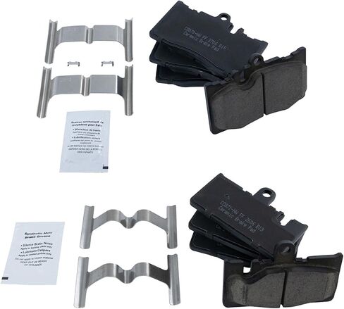 Front and Rear Brake Pads Ceramic Hardware Compatible with 2001-2006 Lexus LS430 in Saudi Arabia
