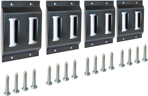 4-Pack E-Track Double Slots, Portable Etrack Tie-Down Mini Trailer Plates Fit E Track Double-Fitting Accessories, Extra Tie Down Anchors for Enclosed Trailers, Trucks, Flatbeds, Pickups, Vans in Saudi Arabia