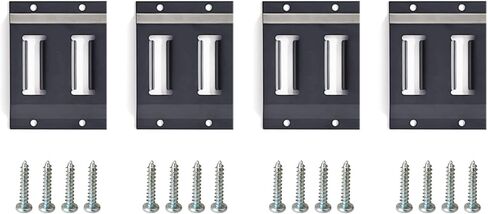 4-Pack E-Track Double Slots, Portable Etrack Tie-Down Mini Trailer Plates Fit E Track Double-Fitting Accessories, Extra Tie Down Anchors for Enclosed Trailers, Trucks, Flatbeds, Pickups, Vans in Saudi Arabia