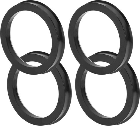 Car Wheel Hub Centric Rings Durable Wheels Center Shaft Shock Absorbing Hubrings Black 4 Pcs OD 76.1mm to ID 60.1mm Polycarbonate in Saudi Arabia