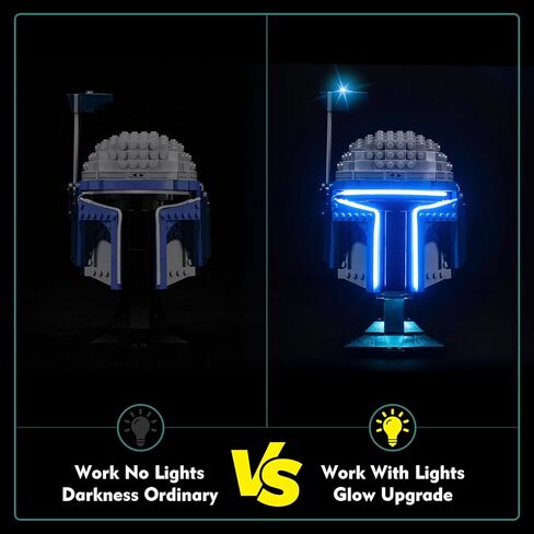 طقم الإضاءة متوافق مع Lego 75408 Jango Fett Helmet - لا يوجد نموذج فقط، ملحقات إضاءة LED متوافقة مع Lego 75408 (الإصدار القياسي) in Saudi Arabia