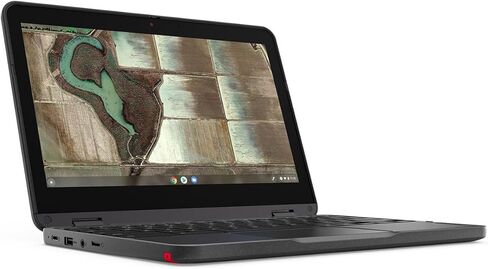 Lenovo 500e Chromebook Gen 3 82JB0001US شاشة لمس 11.6 بوصة قابلة للتحويل 2 في 1 Chromebook - HD - 1366 x 768 - Intel Celeron N5100 رباعي النواة (4 النواة) 1.10 جيجا هرتز - إجمالي ذاكرة الوصول العشوائي 4 جيجا بايت - ذاكرة فلاش 32 جيجا بايت - in Kuwait