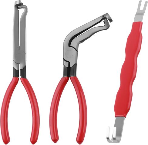 3PCS Electrical Disconnect Pliers for Cars,Sturdy Electrical Connector Pliers Including Straight & 60° & Double Head,Professional Automotive Tools Electricals Connector Removal Tool in Saudi Arabia